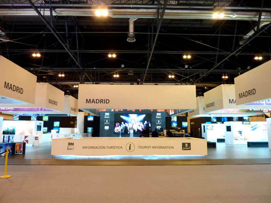 DESIGN AND CONSTRUCTION of a BOOTH for COMUNIDAD DE MADRID FITUR IFEMA MADRID PROYECTO GENUS