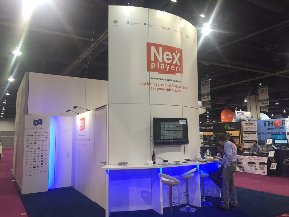 DESIGN AND CONSTRUCTION of a BOOTH for NEXSTREAMING NAB SHOW LAS VEGAS USA